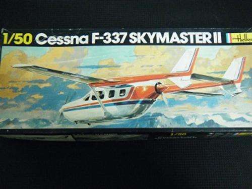 CESSNA F-337 SKYMASTER II-BY HELLER-1/50 SCALE-2 IDENTICAL KITS INSIDE=2 KITS-BOTH 100% COMPLETE