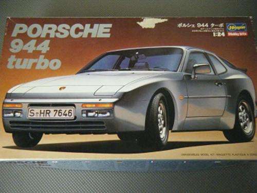 PORSCHE 944 TURBO--SEMI BUILT--1/24 SCALE BY HASEGAWA-SEE PICS--SOLD AS IS