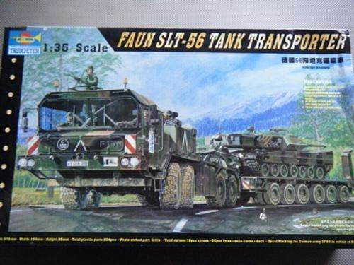 FAUN SLT-56 TANK TRANSPORTER-BY TRUMPERTER-1/35 SCALE--FREE SHIPPING