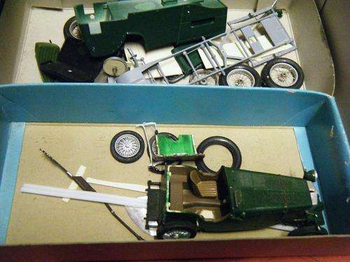 BOX OF CAR SPARES-SEE PICS-SOLD-AS IS-UNKNOWN SCALE