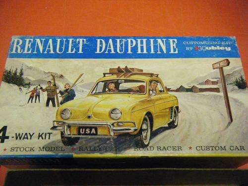 SEMI BUILT RENAULT DAUPHINE-BY HUBLEY-1/24 SCALE-NO INSTRUCTIONS-SOLD AS IS-SEE PICS-VERY RARE KIT!!