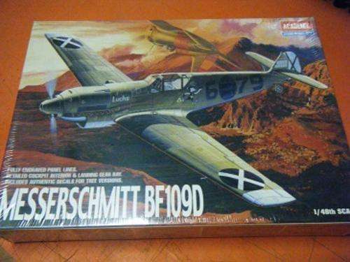 MESSERSCMITT BF109D-BY ACADEMY-1/48 SCALE COMPLETELY SEALED-CRAZY R1 START