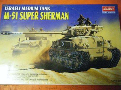 ISRAELI M-51 SUPER SHERMAN-BY ACADEMY-1/35 SCALE-SEALED