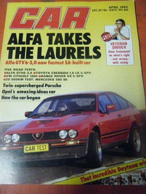 CAR MAGAZINE-APRIL 1984-MAG IS 100% INTACT-IN VERY GOOD CONDITION