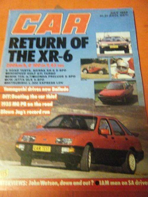CAR MAGAZINE-JULY 1984-MAG IS 100% INTACT-IN VERY GOOD CONDITION