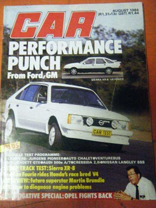 CAR MAGAZINE-AUGUST 1984-MAG IS 100% INTACT-IN VERY GOOD CONDITION
