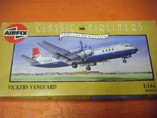 50% OFF START BID!!!!!VICKERS VANGUARD-CLASSIC AIRLINERS-SPECIAL EDITION-AIRFIX-1/144-VERY RARE