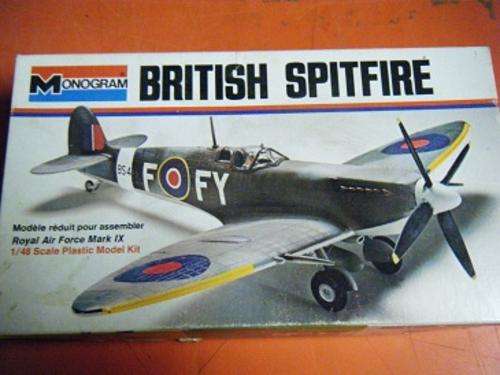 20% off----BRITISH SPITFIRE MK IX-R.A.F-1/48-MONOGRAM
