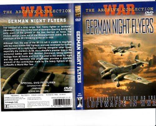 GERMAN NIGHT FLYERS-LUFTWAFFE IN WW2-DVD-SEE SCANS AND PICS