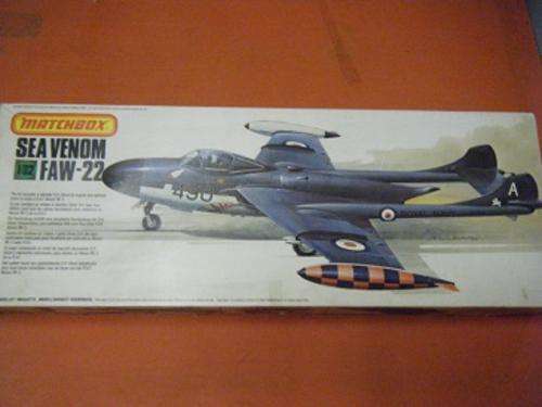 DE HAVILLAND SEA VENOM -FAW-22-MATCHBOX-1/32 SCALE-COMPLETE KIT