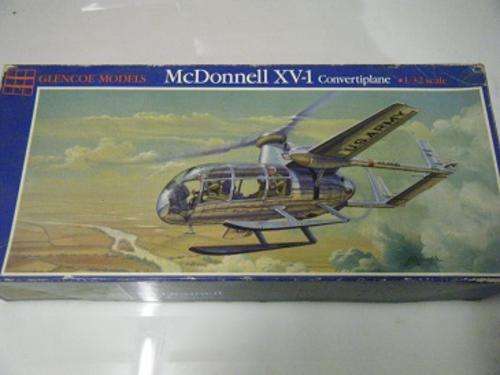 MCDONNELL XV-1  CONVERTIPLANE-GLENCOE MODELS-1/32 SCALE
