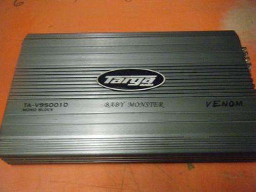 TARGA VENOM ''BABY MONSTER'' 9500WATT MONO BLOCK-CAR AMPLIFIER-EXCELLENT CONDITION