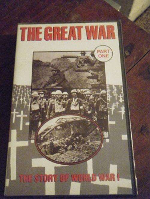 THE GREAT WAR-THE STORY OF WWI-PART1-VHS-excellent condition