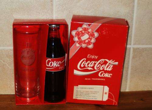 Coca Cola Glass and Bottle gift set