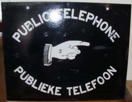 Public Telephone Sign