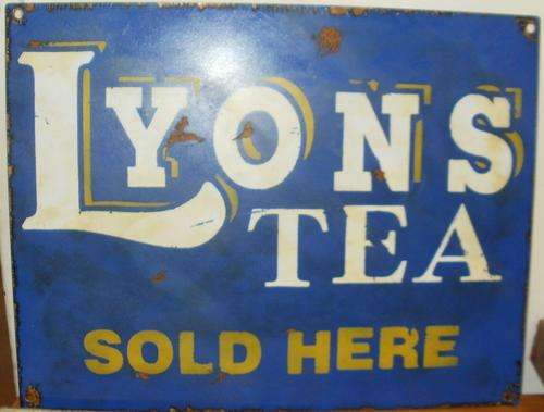 Lyons Tea Sign