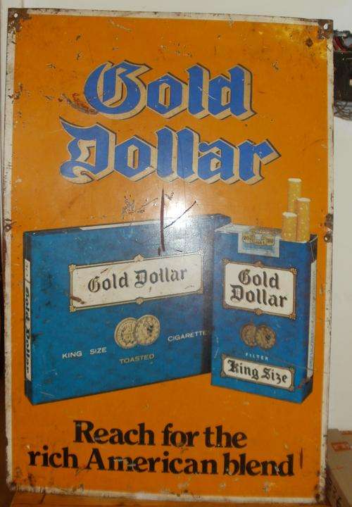 Gold Dollar Original Sign