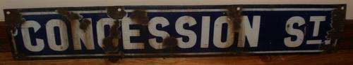 Concession Street Sign