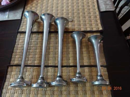 ANTIQUE CAR AIR HORNS. ITALY CIRCA 1930. WORKING !