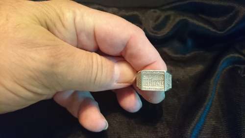 LIKE NEW ! 120 STONE PAVE STERLING SILVER RING ! LARGE SIZE !
