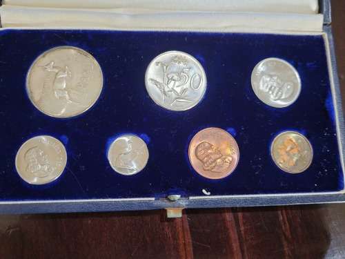 Rare Find ! 1965 SA Mint proof set ! Must have for the collector !