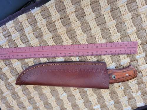 For the Collector ! Hand Made Damascus steel knife with Sheath ! No3