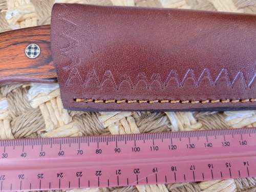 For the Collector ! Hand Made Damascus steel knife with Sheath ! No3