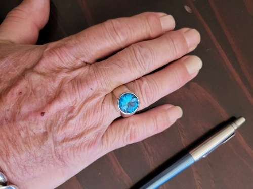 Beautiful Sterling Silver ring ! Heavy !