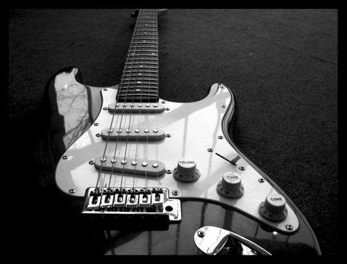Telefunken full electric guitar - Black/white