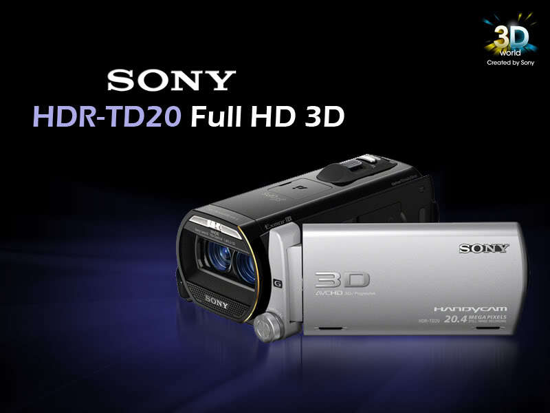 Sony HDR-TD20 Full HD Handycam 20.4 MP 3D Camcorder 10x Optical Zoom 64GB HDD
