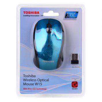 Toshiba W15 Wireless Optical Mouse - Blue