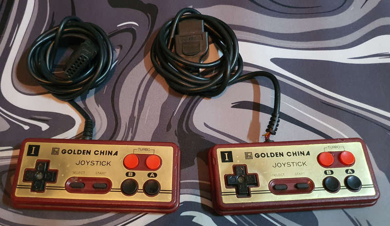 golden china controlers (NES famicom famiclone)