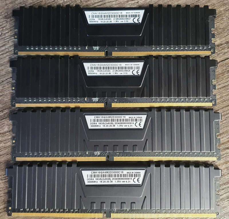 Corsair Vengeance DDR4 3000 32GB (4x8GB)