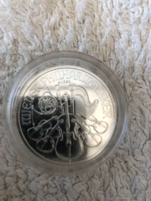 1 Oz silver Austrian Philharmonic coin (Low Start Price)