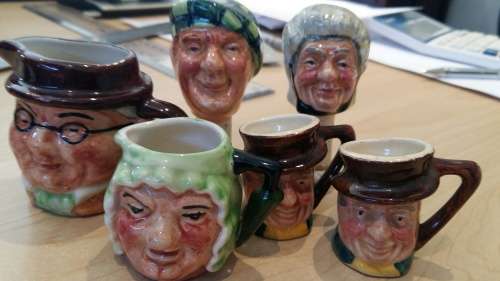 Small Lancaster Sandland & Artone Toby Jugs