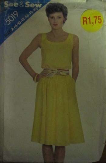 SEE AND SEW PATTERN 5019 SIZE 1-18