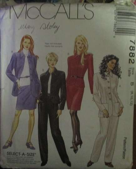 McCALLS PATTERN 7882 SIZE 8-12