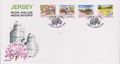JERSEY 1998 FDC NON-VALUE INDICATORS