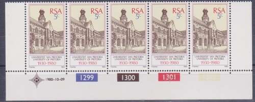 RSA 1980 The 50th Anniversary of University of Pretoria UMM CONTROL