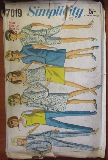SIMPLICITY PATTERN 7019 SIZE 12