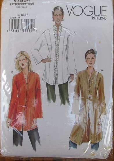 VOGUE PATTERN V7854 SIZE 14-16