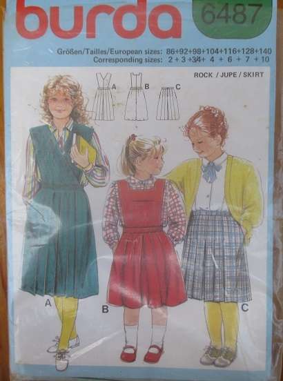BURDA PATTERN 6487 SIZE 2-10