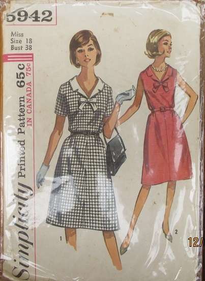 SIMPLICITY PATTERN 5942 SIZE 18