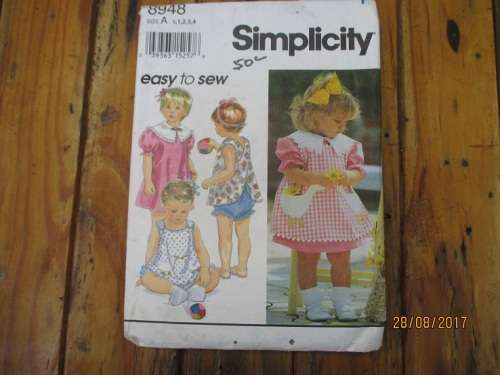 SIMPLICITY PATTERN 8948 SIZE 1/2-4