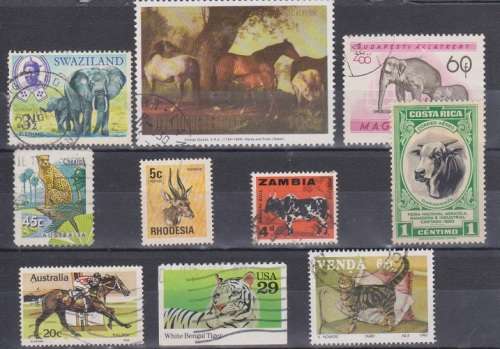 THEMATIC ANIMALS SELECTION BID PER STAMP TO TAKE ALL CARD EXCLUDED