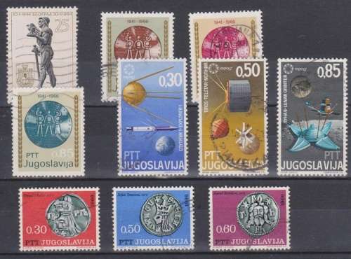YUGOSLAVIA SELECTION BID PER STAMP TO TAKE ALL CARD EXCLUDED