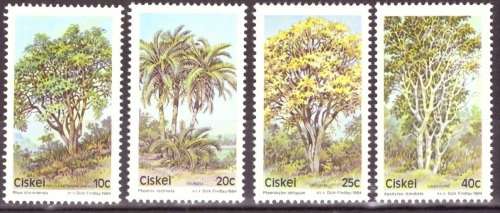 CISKEI 1984 INDIGENOUS TREES SACC 52-55 UMM SET
