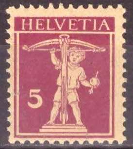 SWITZERLAND  1924 -1930 Definitive Issues - New Colors UMM