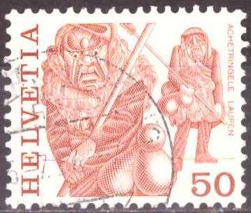 SWITZERLAND  1977 Definitive Issues USED