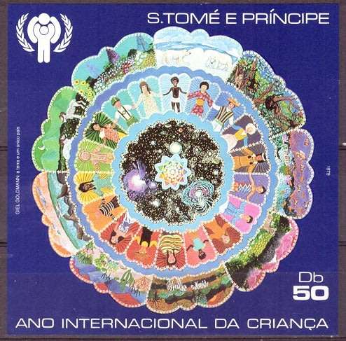 SAO TOME PRINCIPE  1979 International Year of the Child UMM MINI SHEET